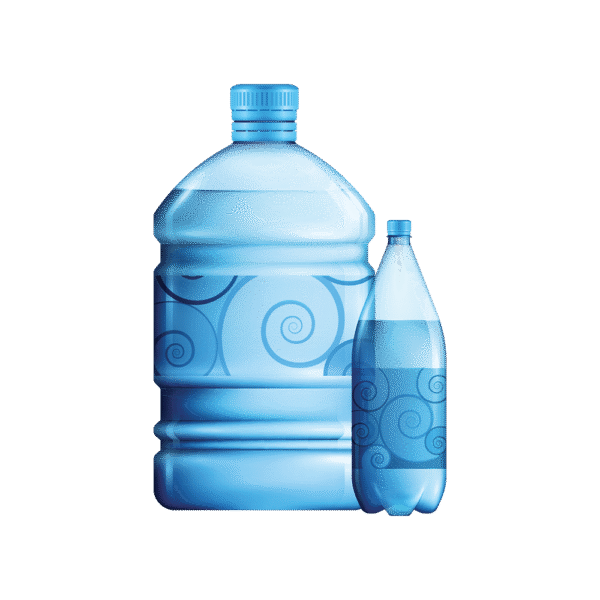 One big bottle of mineral water